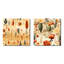 Katie - Ensemble de 2 collages carrés botaniques abstraits-102163026-102163029