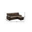 Canapé-lit modulaire réversible en microfibre McTeer Old World