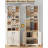 30 Pair Shoe Storage Cabinet with 24 Open Cubbie and Cabinet, 10 Tiers Vertical Shoe Rack with Adjustable Shelves for Entryway, Bedroom