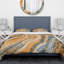 Ensemble de housse de couette marbrée designart segmenting layers-35228957
