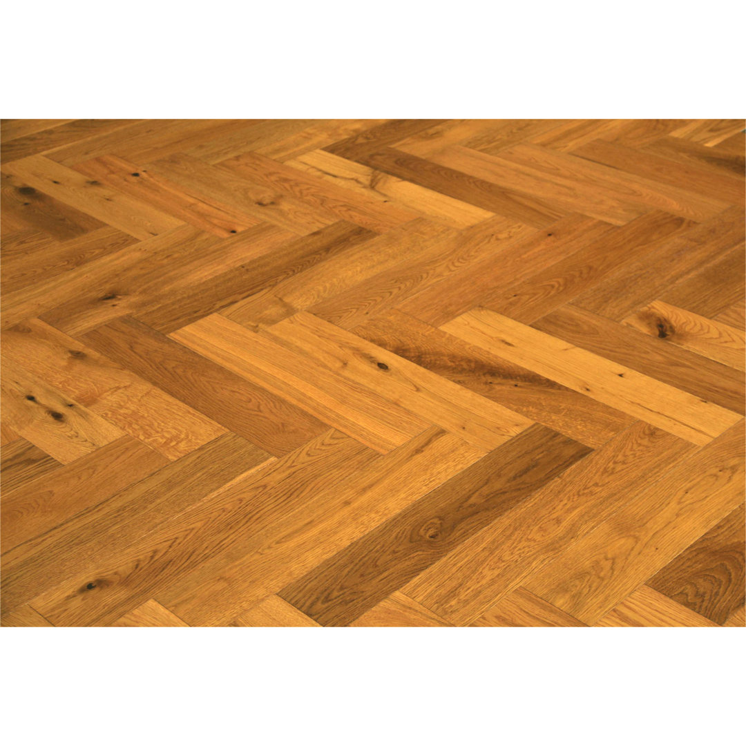 Oak Smoked Brushed UV Oiled Herringbone Engineered Flooring