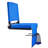 Stadium Seat, Folding Bleacher Seat with Back Support & Thick Cushion, Padded Stadium Seats for Bleacher Includes Shoulder Strap, Hooks, Cup Holder, and Side Pocket, Blue Bleachers Chair-1985600964