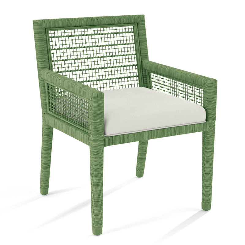 Pine Isle Arm Chair, Oslo Ivory; 0820-91, Antique Black
