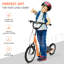 Scooters réglables pour enfants, combinant 16 po, trottinette réglable en acier et tout-petits de 5 ans et plus