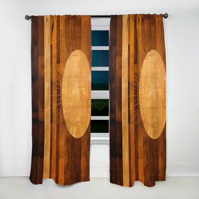 Emeric Bronze Brilliance Symmetry III - Rideau en velours moderne - obscurcissant - 1 panneau