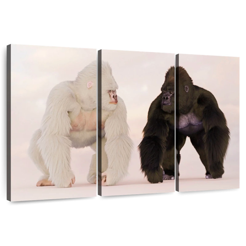 Brampt Gorillas, 42" H x 65" W