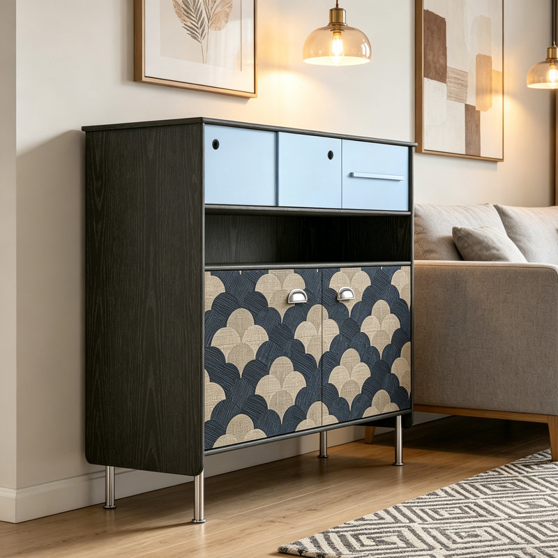 French Retro Simple Style Accent Cabinet