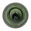 Vase en verre vert 9 "