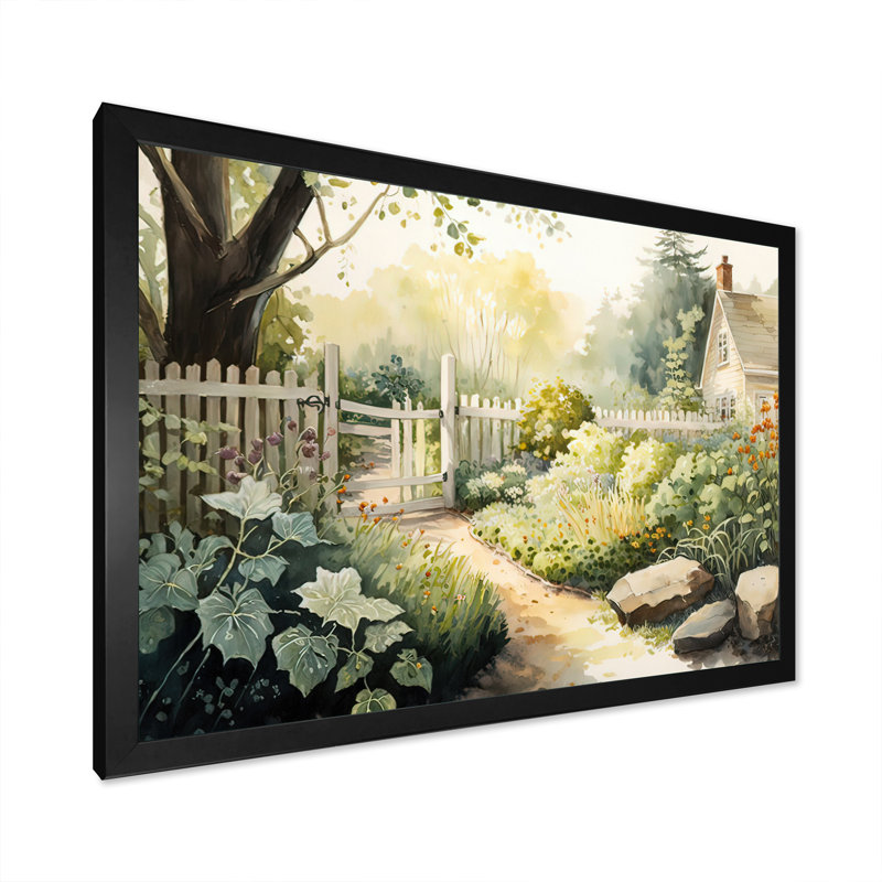 «Farm Fresh Garden III», reproduction sur toile, Cadre noir, H 16 po x l 32 po x P 1 po