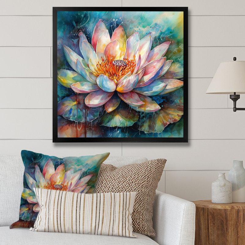 Impression sur toile, Cadre simple noir, H 24 po x l 24 po x P 1 po