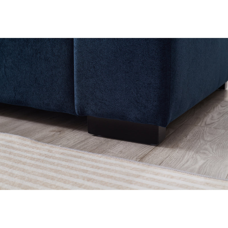 Spacious Sectionals, Polyester And Corduroy, Modern Comfort For Home And Office