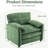 Fauteuil surdimensionné avec structure renforcée et dossier haut revêtu de chenille-114710328-114710330