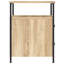 Dura 44cm W Iron Bedside Table-109785345