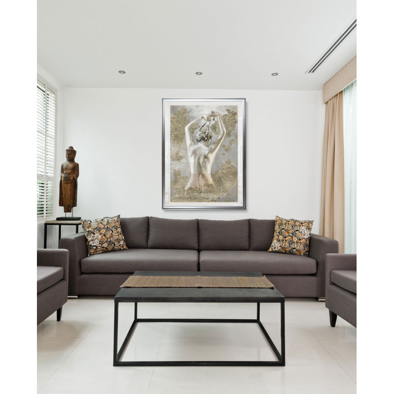 " Intimate I ", 30" H x 22" W x 1.5" D, Silver Frame