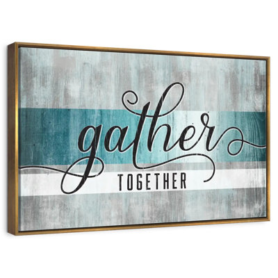 «Gather Together», typographie grunge