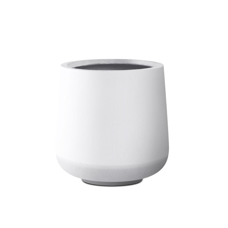 Laihla Pot Planter, 17.3 x 16.5 x 16.5, Solid White