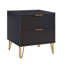 Table de chevet noire pour chambre à coucher-429734719