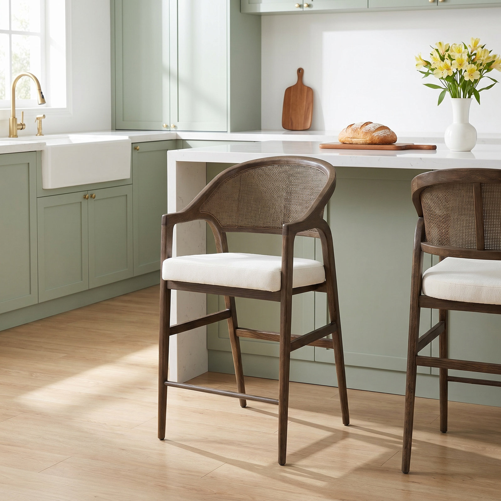 Lawler 25" Bar Stool, Brown