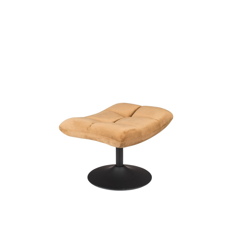 Bar Ottoman, Yellow Velvet