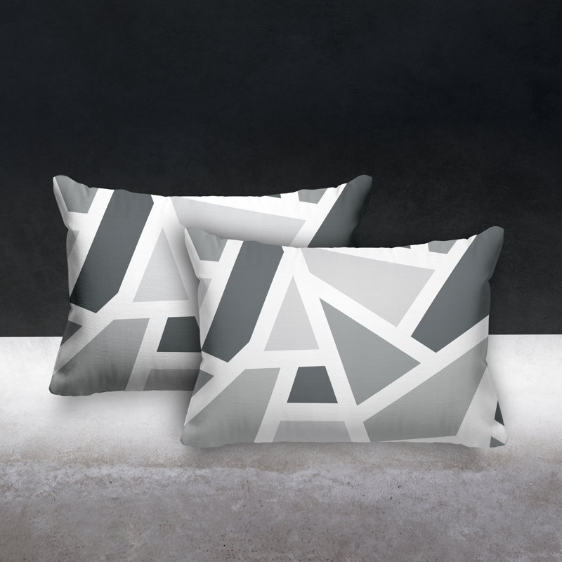 Coussin carré intérieur / extérieur Marion, Gris