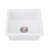 Quartz 18" L X 16" W Undermount Bar Sink With Grid And Strainer