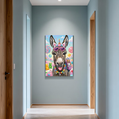 Animals Candy Land Donkey With Unicorn Horn