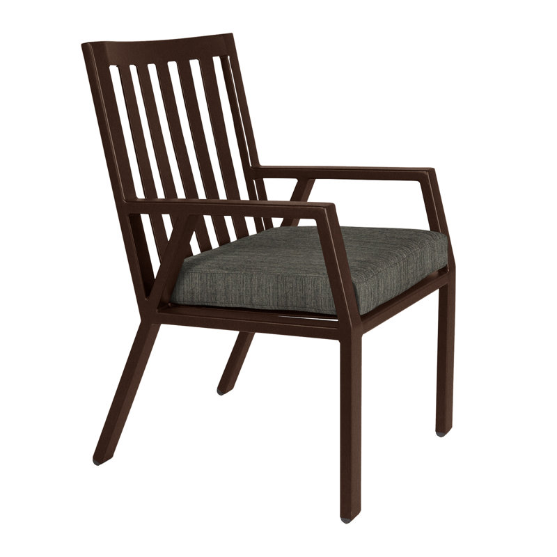 Aris Outdoor Dining Armchair, Copper Creek, Harris Stone
