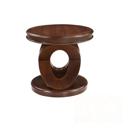Round Wooden Makena with X-shape Base