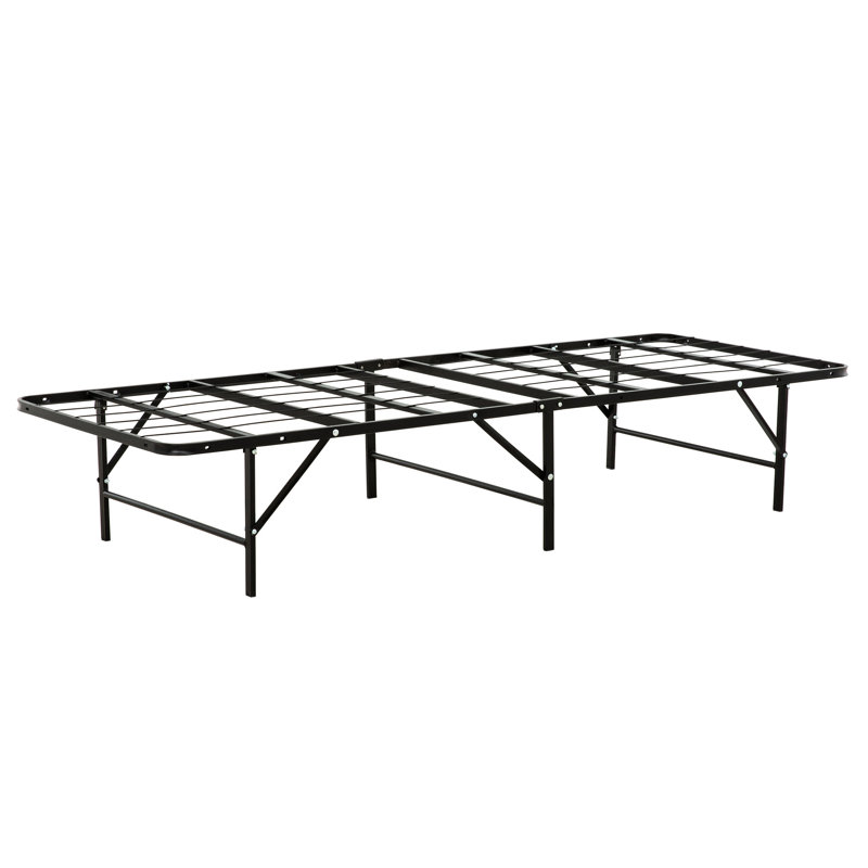 Metal Twin Bed Platform - Mattress Foundation, Bedroom Space And Practical, Twin