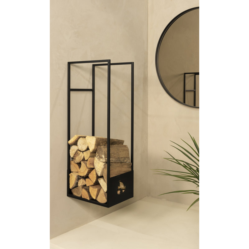 LUMBER LOCKER 27.3cm W Metal Log Rack