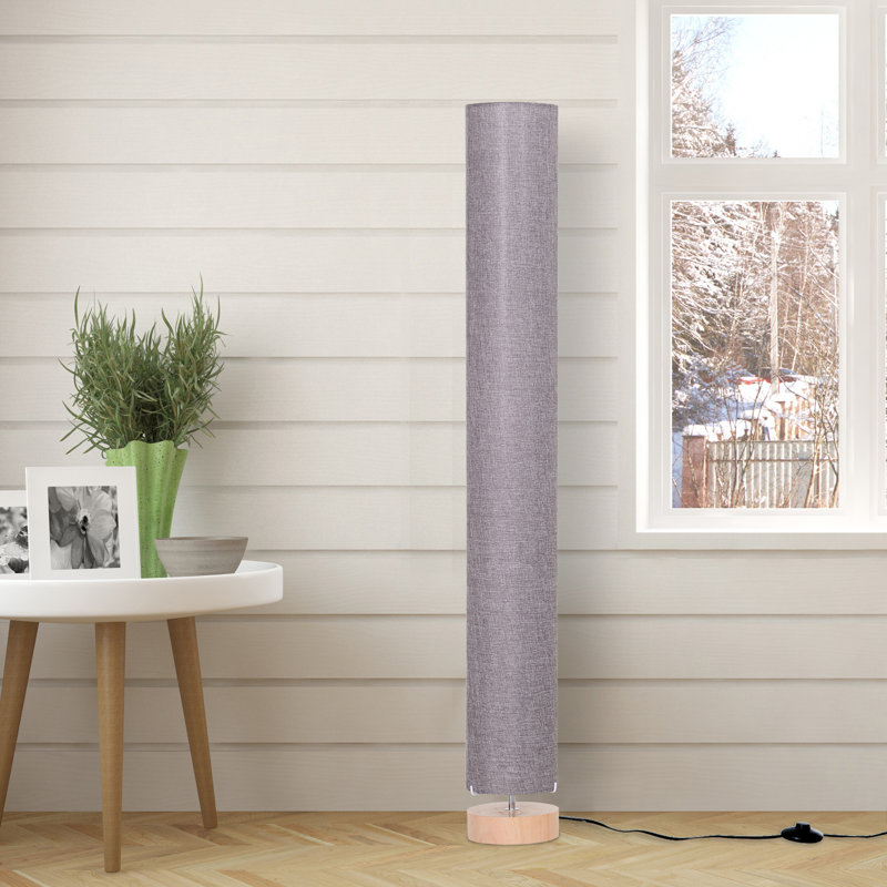 Chesapeake 120cm Column Floor Lamp, Grey