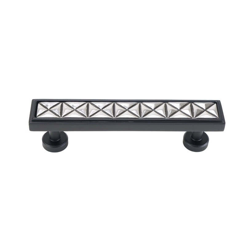 Spectra Origami 3" center to center pull, 4 Inch, Black/Chrome