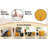 Square Corduroy Yellow Stool, Comfortable For Foot Placement, High Resilience And Versatile Function In Home Fabric Rest, Smooth, Multi - Use Various Spaces, Stable-630676203