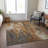 Machine Washable Indoor/Outdoor Cinead ACN1683 Rust Rug-104392579