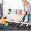 Tapis antidérapant 8 x 10 po, à poils courts, lavable, antidérapant pour le salon, le bureau - noir et or lavable, antidérapant