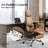 Genuine Leather Executive Chair, Swivel Ergonomic Office Chair, Home Desk Chair with Tilt Reclining, Adjustable Height, Adjustable Seat Depth-812859849
