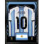 Lionel Messi encadré 25,75 x 33,75 de la Coupe du monde de football 2026 en Argentine