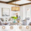 Lustre tambour 5 lumières Boho