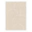 Tapis beige / brun arc lavable à la machine avec envers antidérapant-133209419