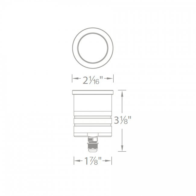 LED Well Light, Bronzed Stainless Steel