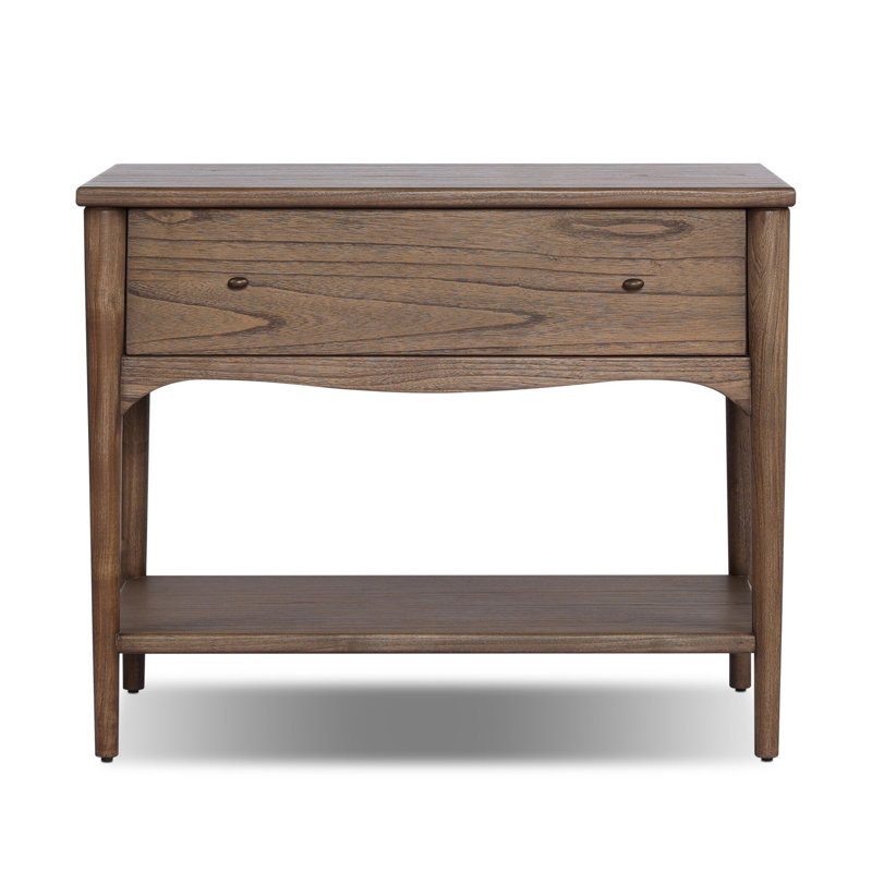 Lizzy 1 - Drawer Nightstand, Brown Oak