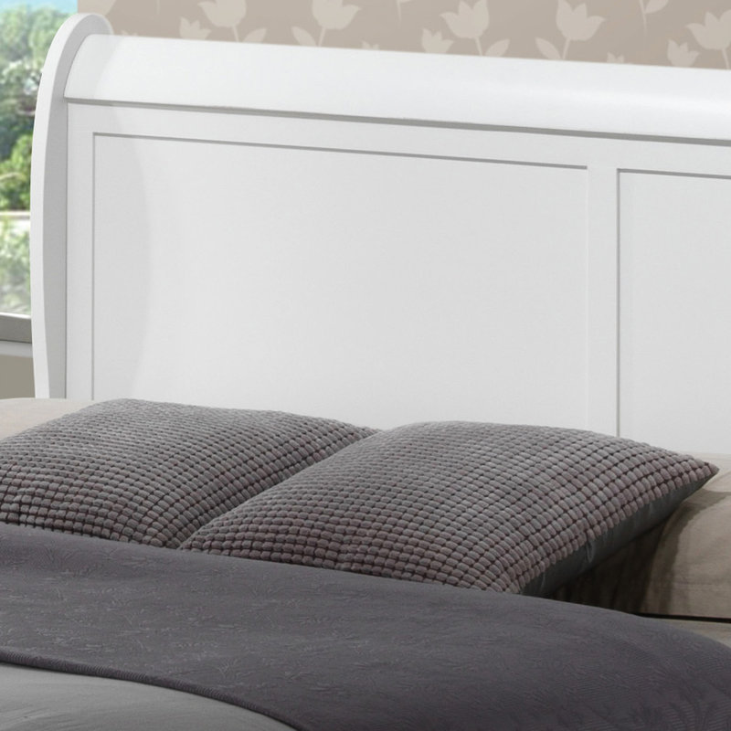 Miroir de chambre à coucher grand lit 87 pi blanc traditionnel de 67 po x l 44 po