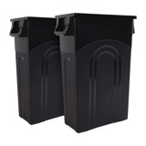 United Solutions 2 Pack 23 Gal Kitchen Trash Can Garbage Bins, Highboy