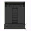 Hall d'entrée moderne 78,7 po avec banc, 5 casiers, 4 portes, 5 tiroirs et tablettes réglables | Panneau de fibres à densité moyenne | Noir-162612573