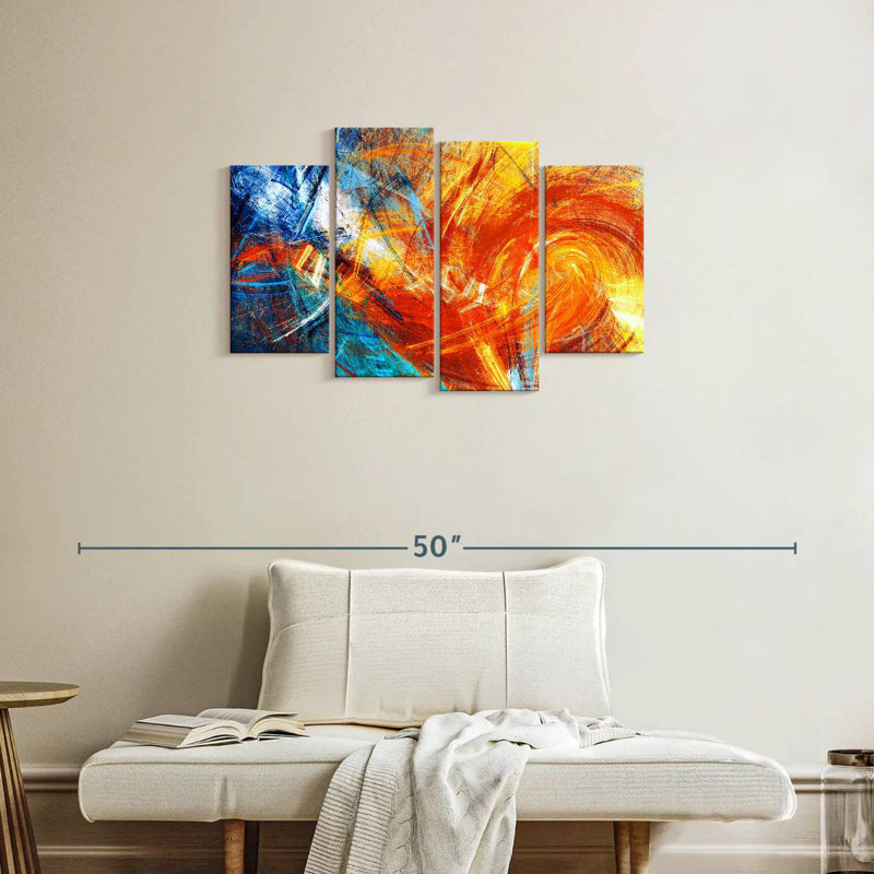 Avery Fire Abstract, 22" H x 36" W