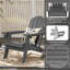 Ensemble de 2 chaises Adirondack pliantes avec table-1243536291