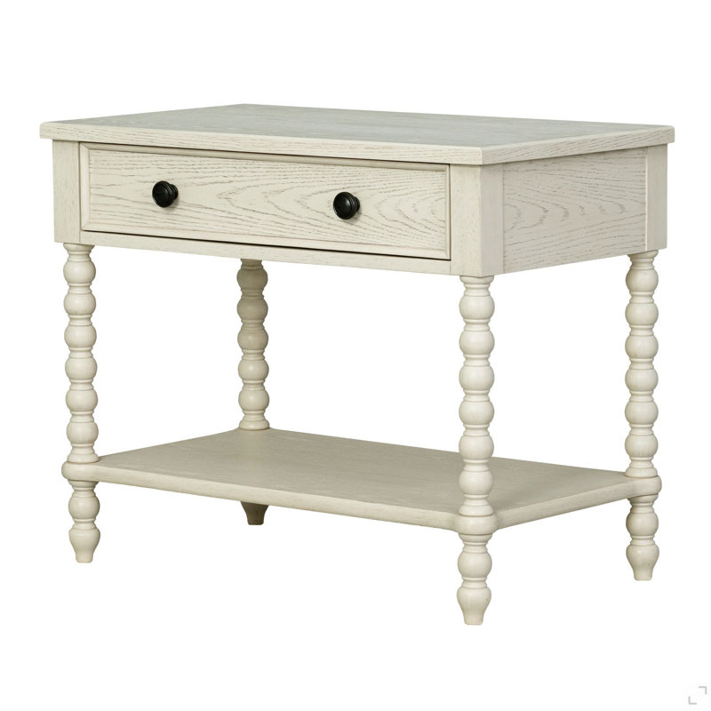 Large Traditional Single-Drawer Nightstand