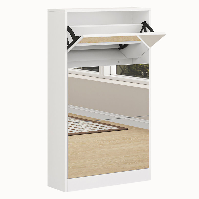 Armoire à chaussures moderne avec petit miroir