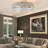 Farmhous Caged Ceiling Fans with Lights Kit and Remote Control, Low Profile Flush Mount for Bedroom,Kitchen,Living Room,Dining Room-1363497165