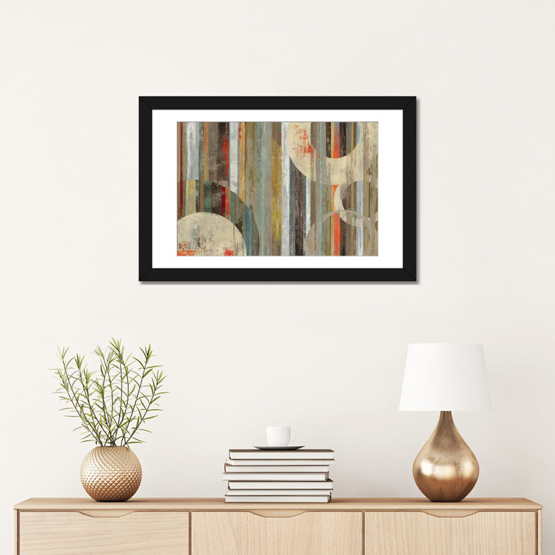 «Savannah», reproduction sur toile, H 16 po x l 24 po x P 1 po, Papier beaux-arts encadré noir, Blanc